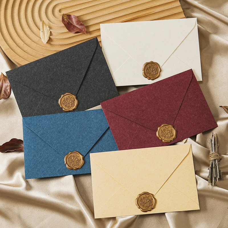 Wax Seal Letter Kit - Briefpapier-Set für Schreibwaren, 3 Umschläge, 10
