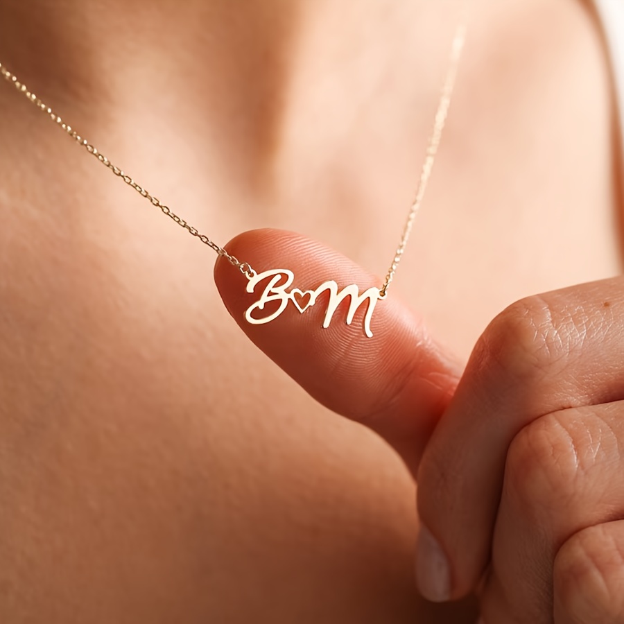 Name Necklace Custom - Benutzerdefinierte Namensketten für Frauen, wasserdicht, Edelstahl,