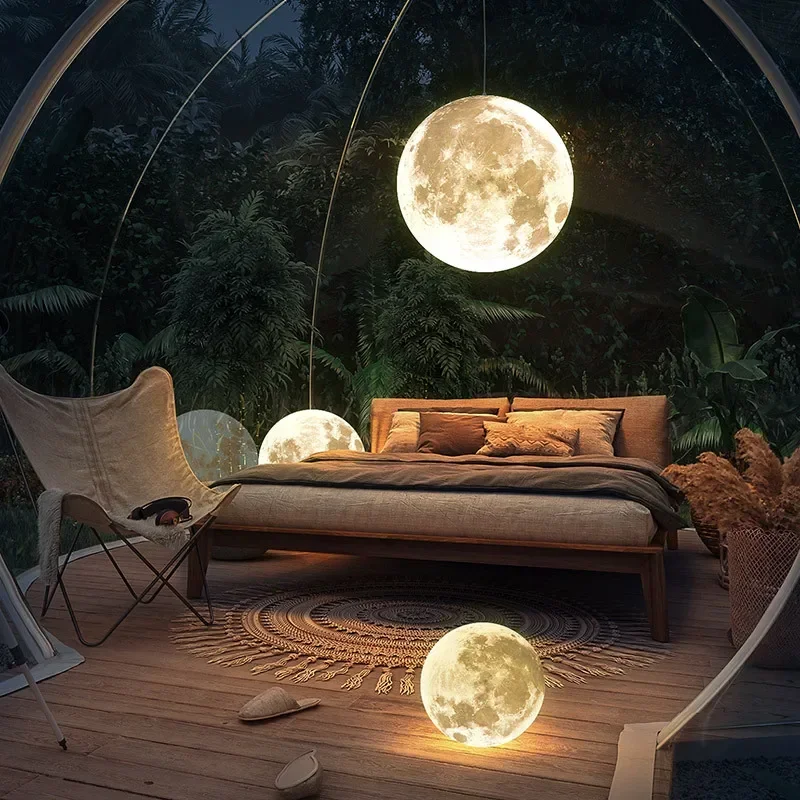 Custom Night Sky - Nordische moderne kreative Vollmond Kronleuchter Retro