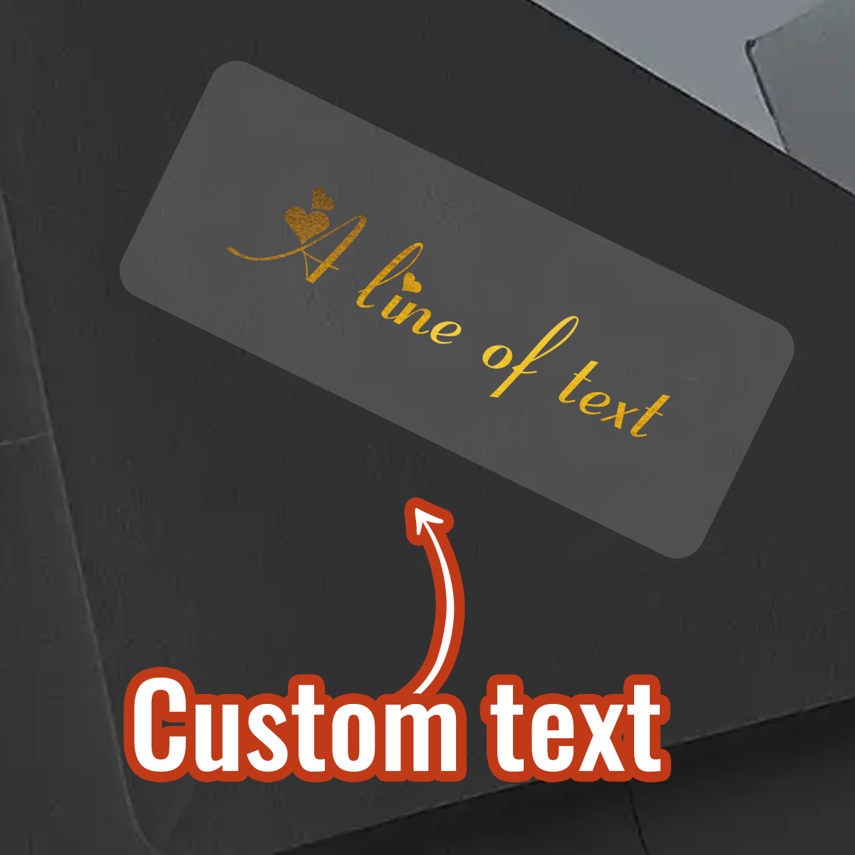 Personalised Candle Label - Personalisierte Rechteckige Transparente Goldfolien-Aufkleber, Individuelle Hochzeitsetiketten,