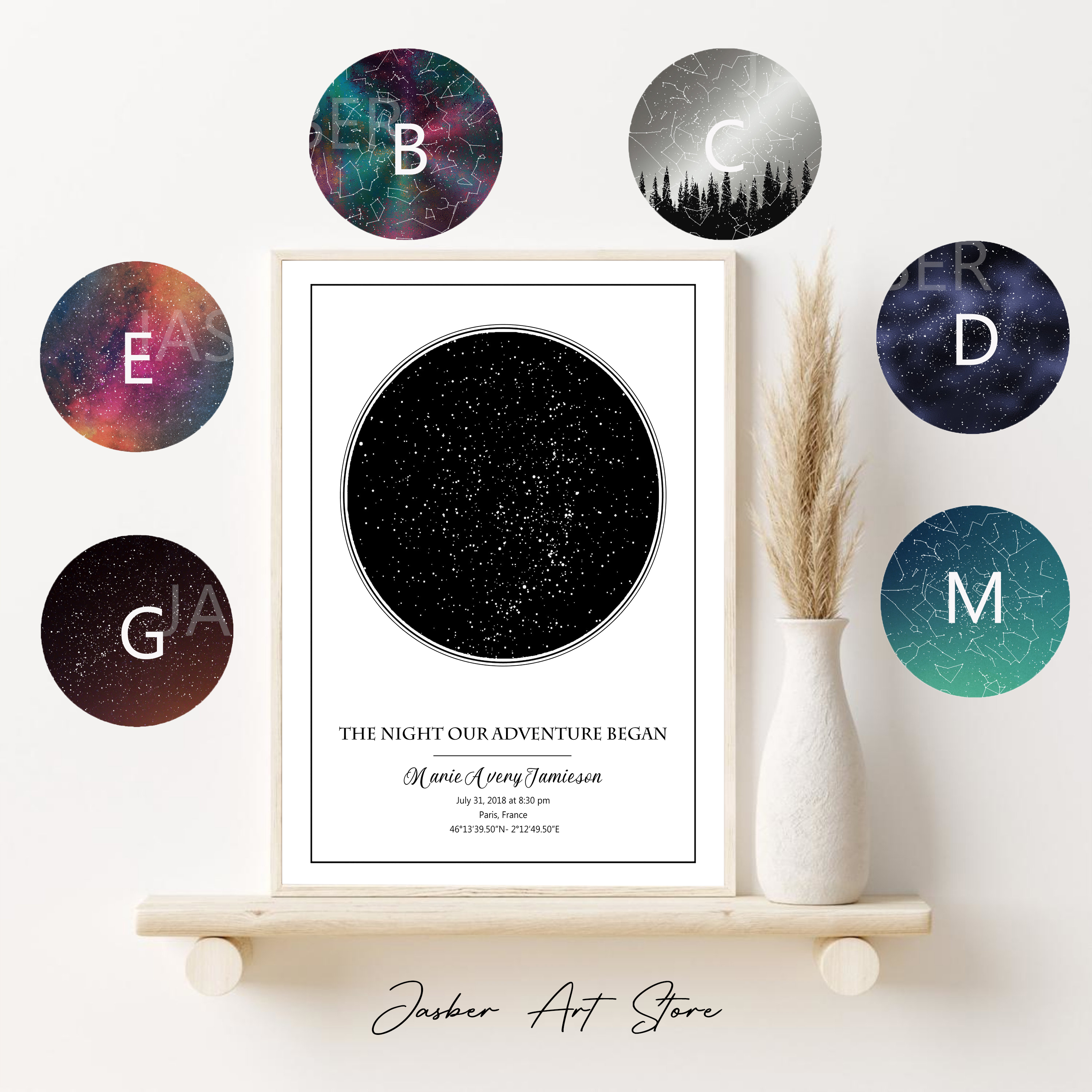 Custom Star Map - Personal isierte Stern karte Poster Geburt
