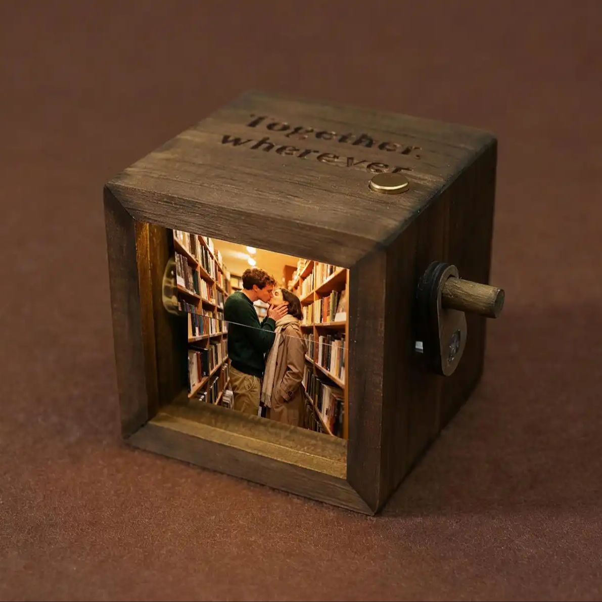 Custom Photo Book - Personalisierte Foto-Flipbook-Animationsbox, individuelles Fotobuch aus Holz