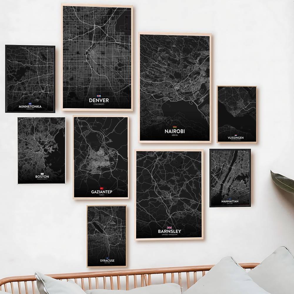 Custom Map Poster - Paris London New York CUSTOM City