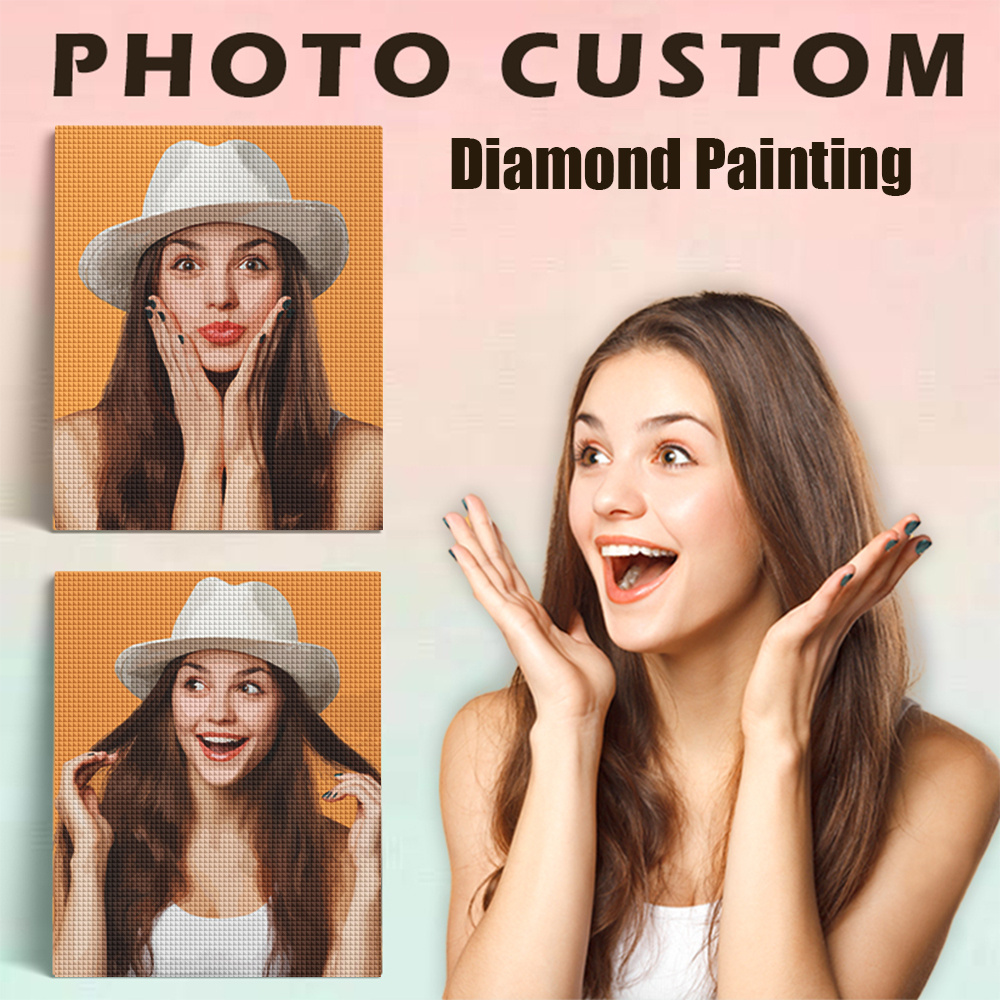 Photo Mosaic Print - Evershine Vollquadratische und Runde Diamant-Malerei Foto