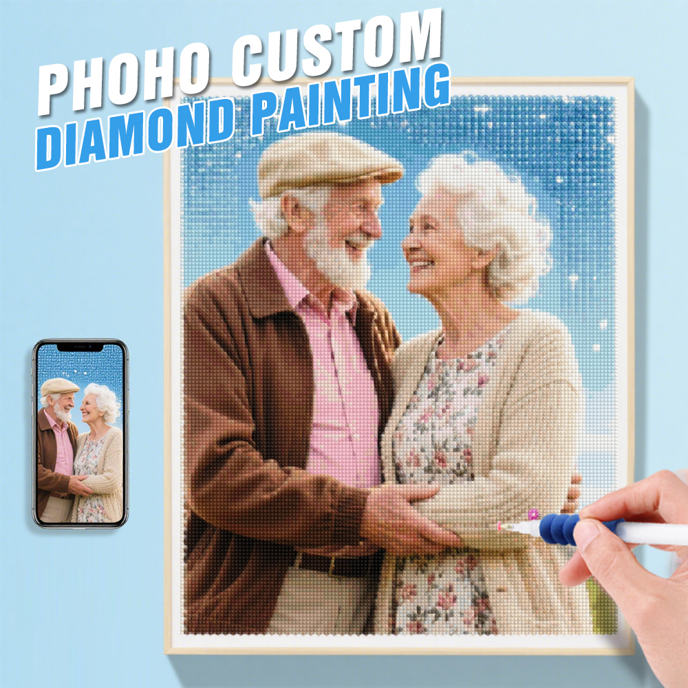 Photo Mosaic Print - HUACAN 5d Diy Diamant Mosaik Benutzerdefinierte