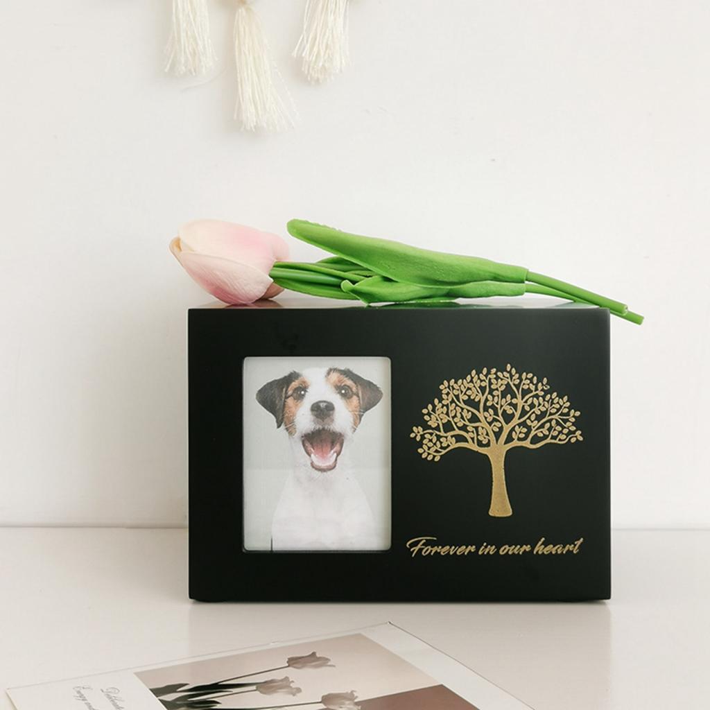 Engraved Wood Frame - Einäscherung Urne für Hunde Beerdigung mit