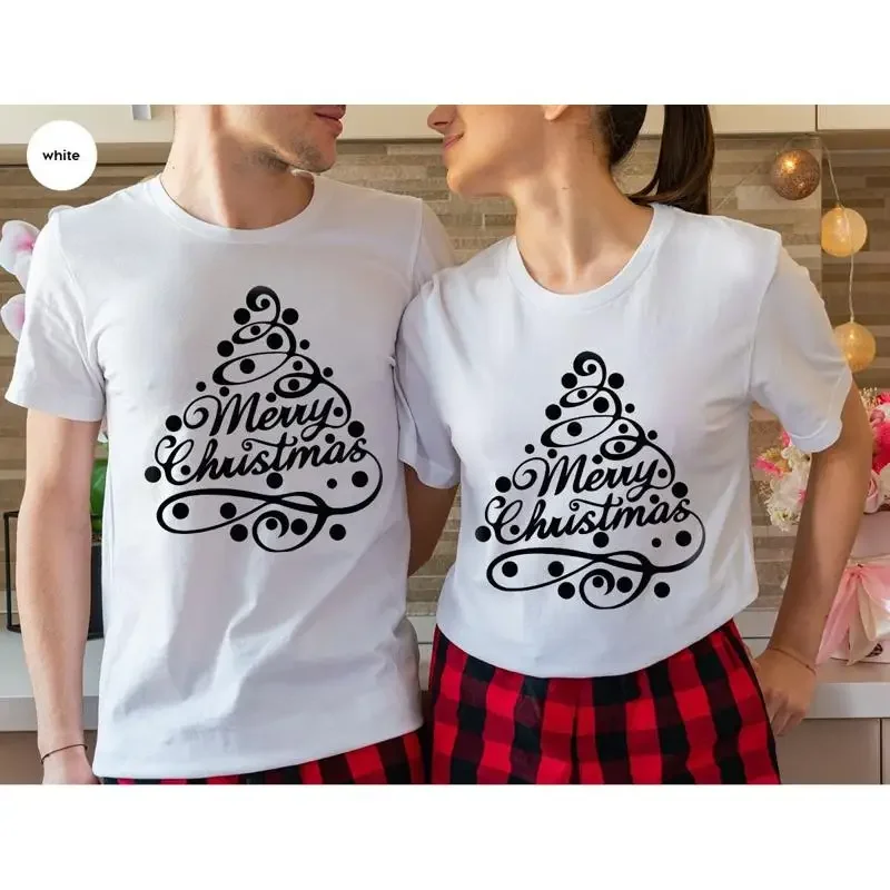 Family Tree Print - Frohe Weihnachten T-Shirt Baum Feiertag Weihnachten