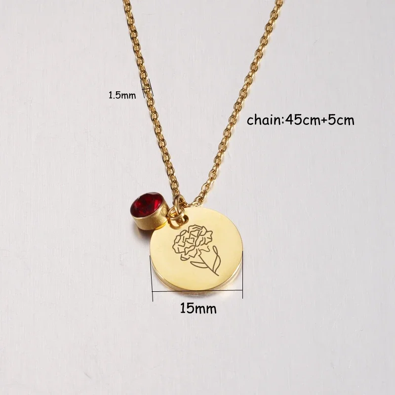 Geburtsmonat Blumen Clipart Bl – Birth Flower Necklace Bewertung und Preis