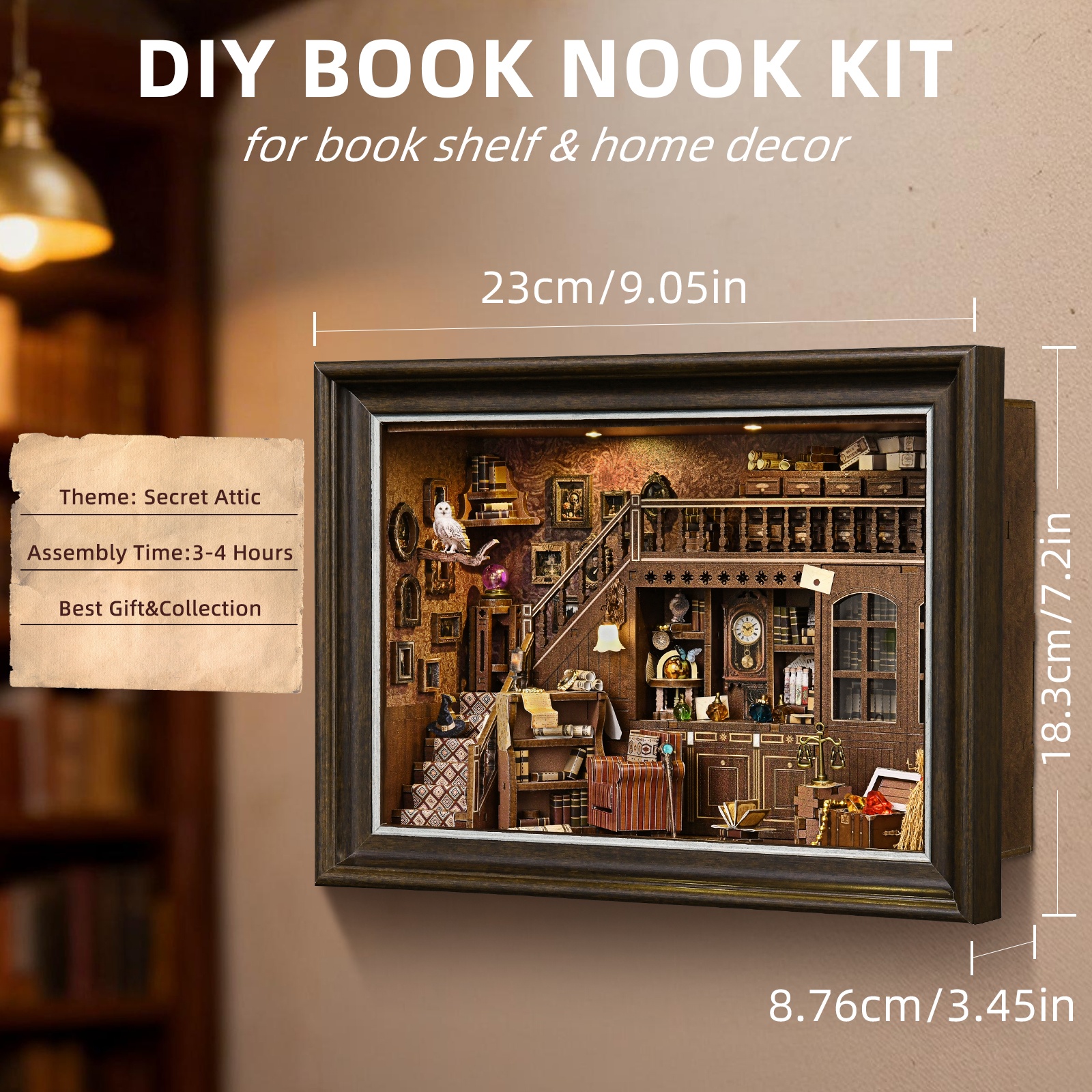 Bücherregal-Einsatz 'Geheime D – Engraved Wood Frame Bewertung und Preis