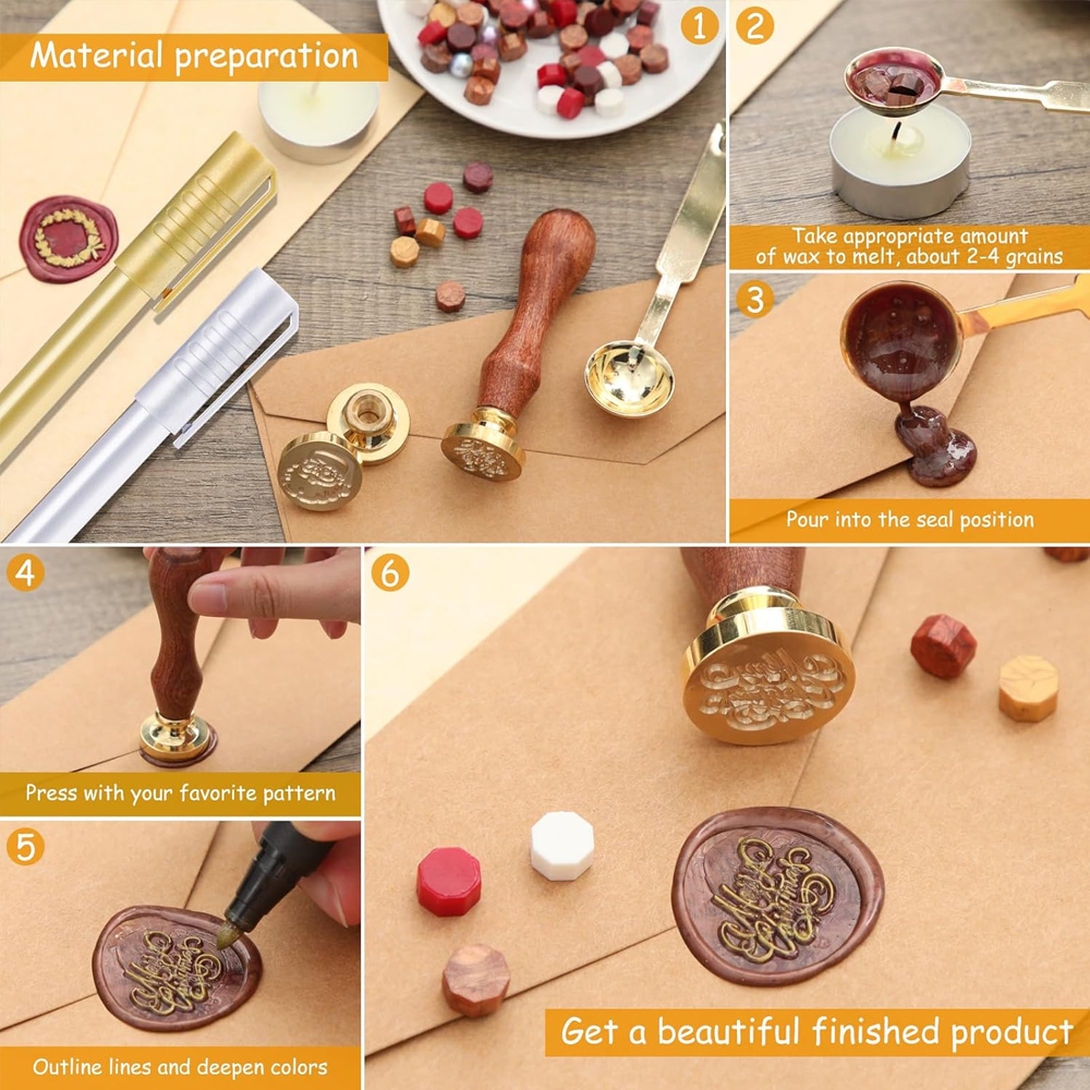 Individueller Wachssiegel-Stem – Wax Seal Letter Kit Bewertung und Preis