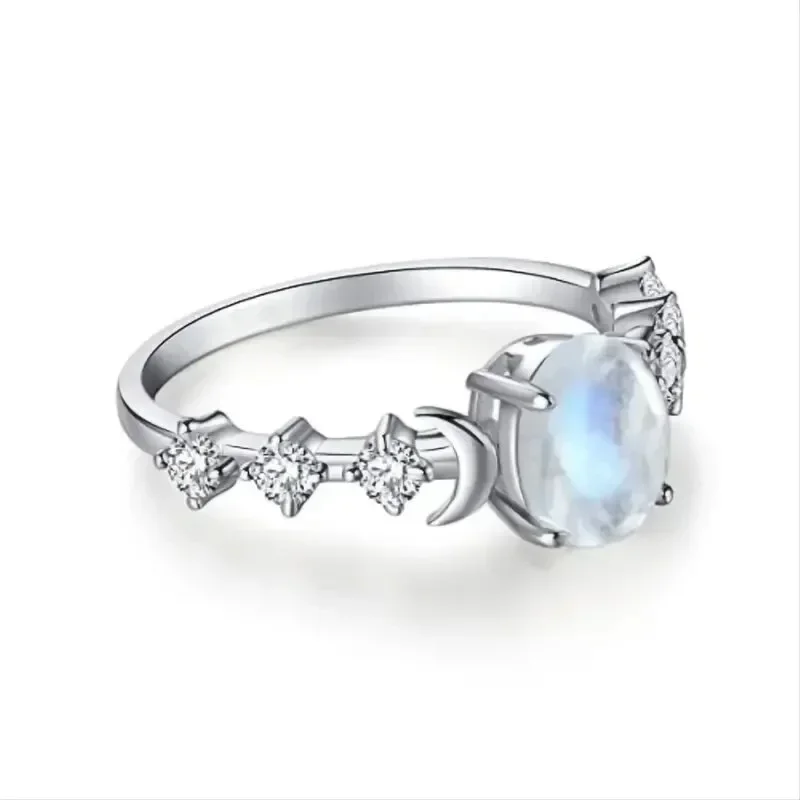 Ovaler Mondstein-Ring mit Gebo – Custom Night Sky Bewertung und Preis