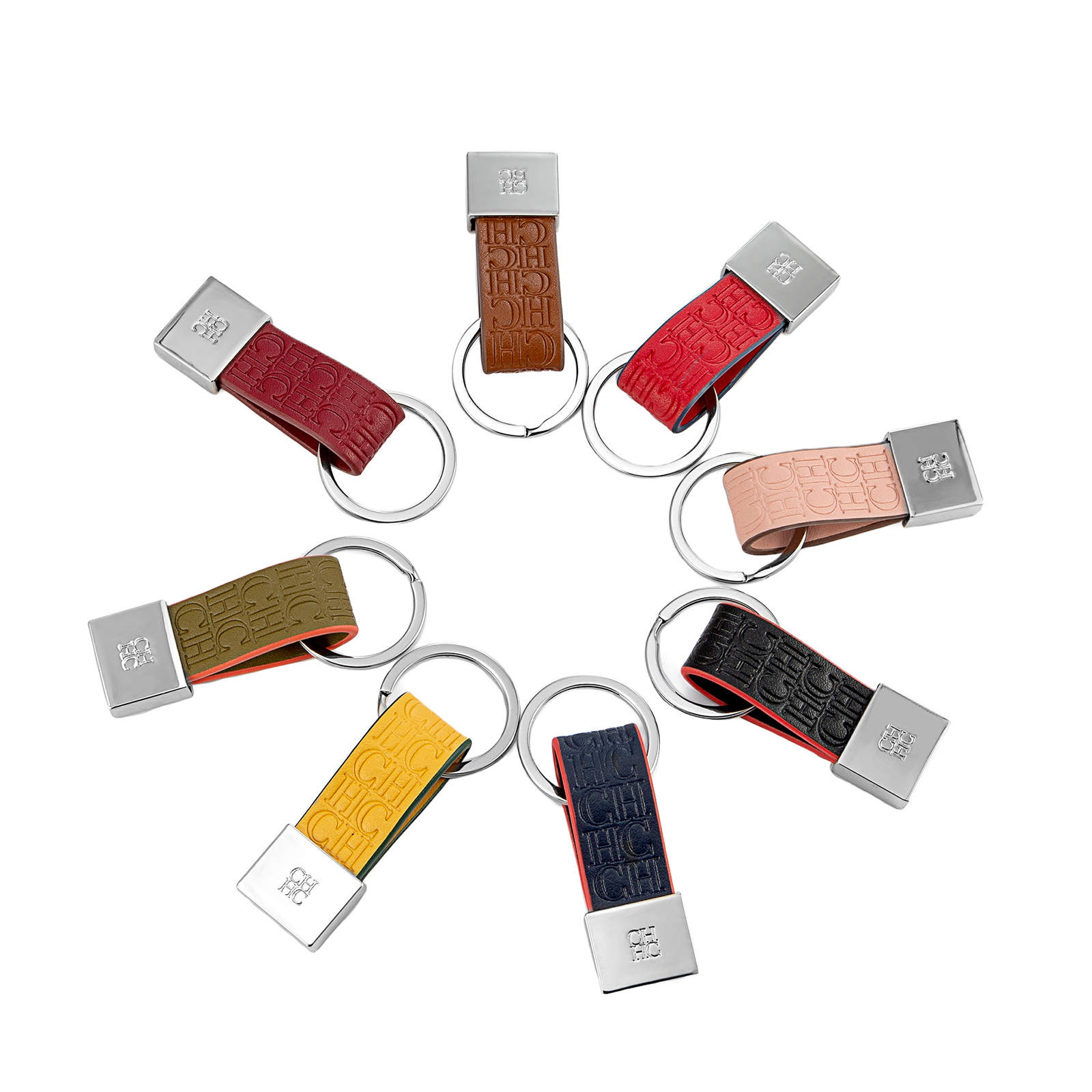 CH Geprägter Monogramm-Leder-S – Monogram Keychain Leather Bewertung und Preis