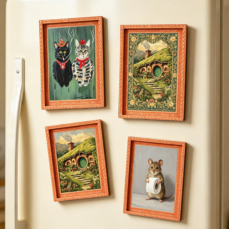 Holz-Kühlschrankmagnet Fotorah – Engraved Wood Frame Bewertung und Preis