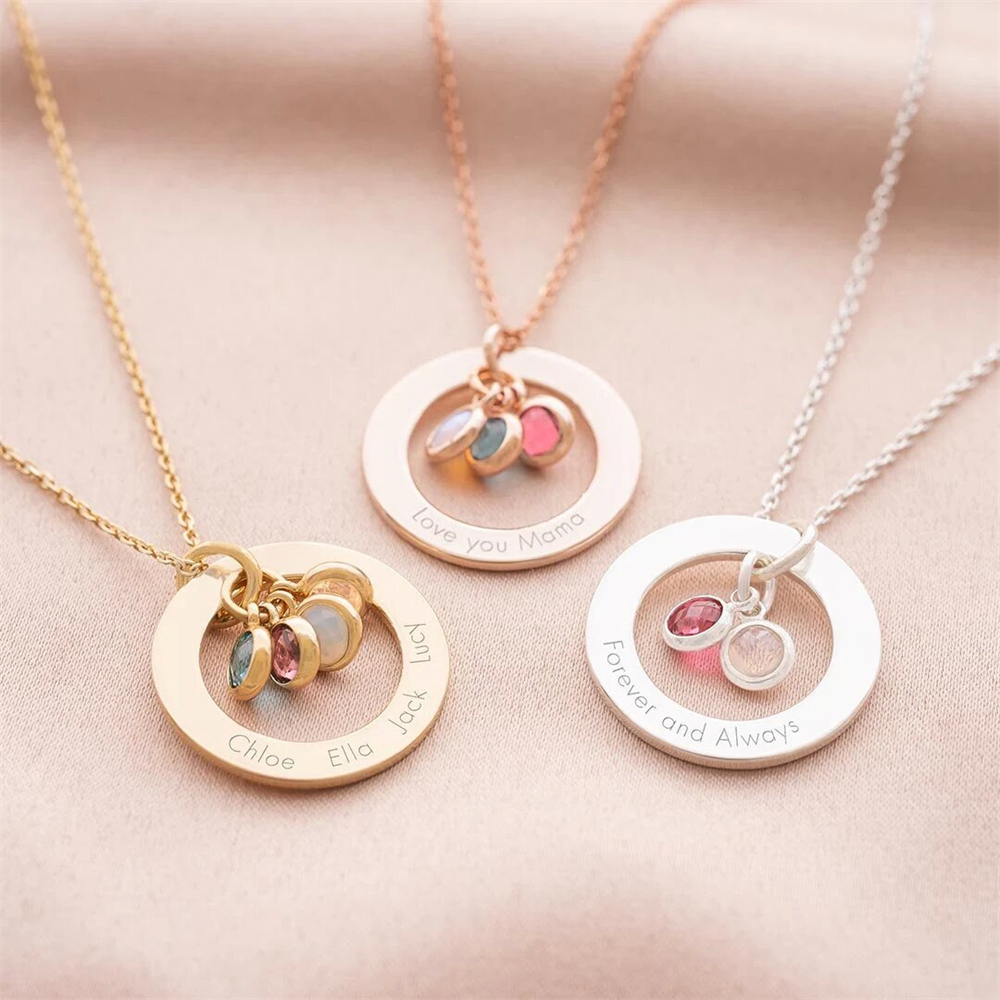Benutzer definierte Geburts st – Birth Flower Necklace Bewertung und Preis