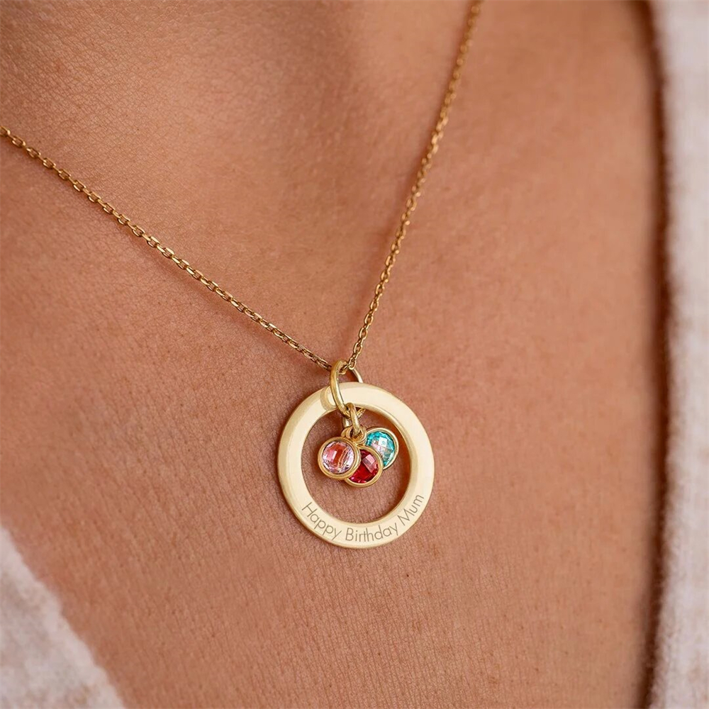 Benutzer definierte Geburts st – Birth Flower Necklace Bewertung und Preis