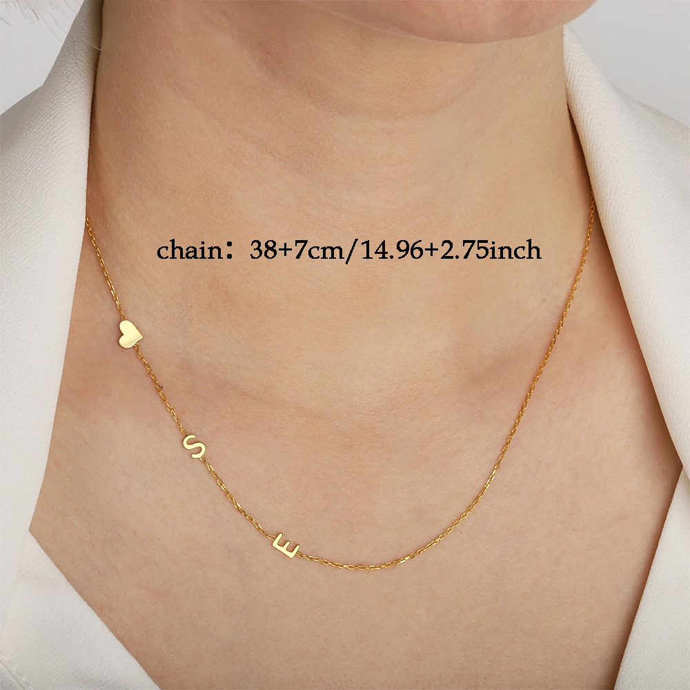 Benutzerdefinierte Herz seitli – Name Necklace Custom Bewertung und Preis