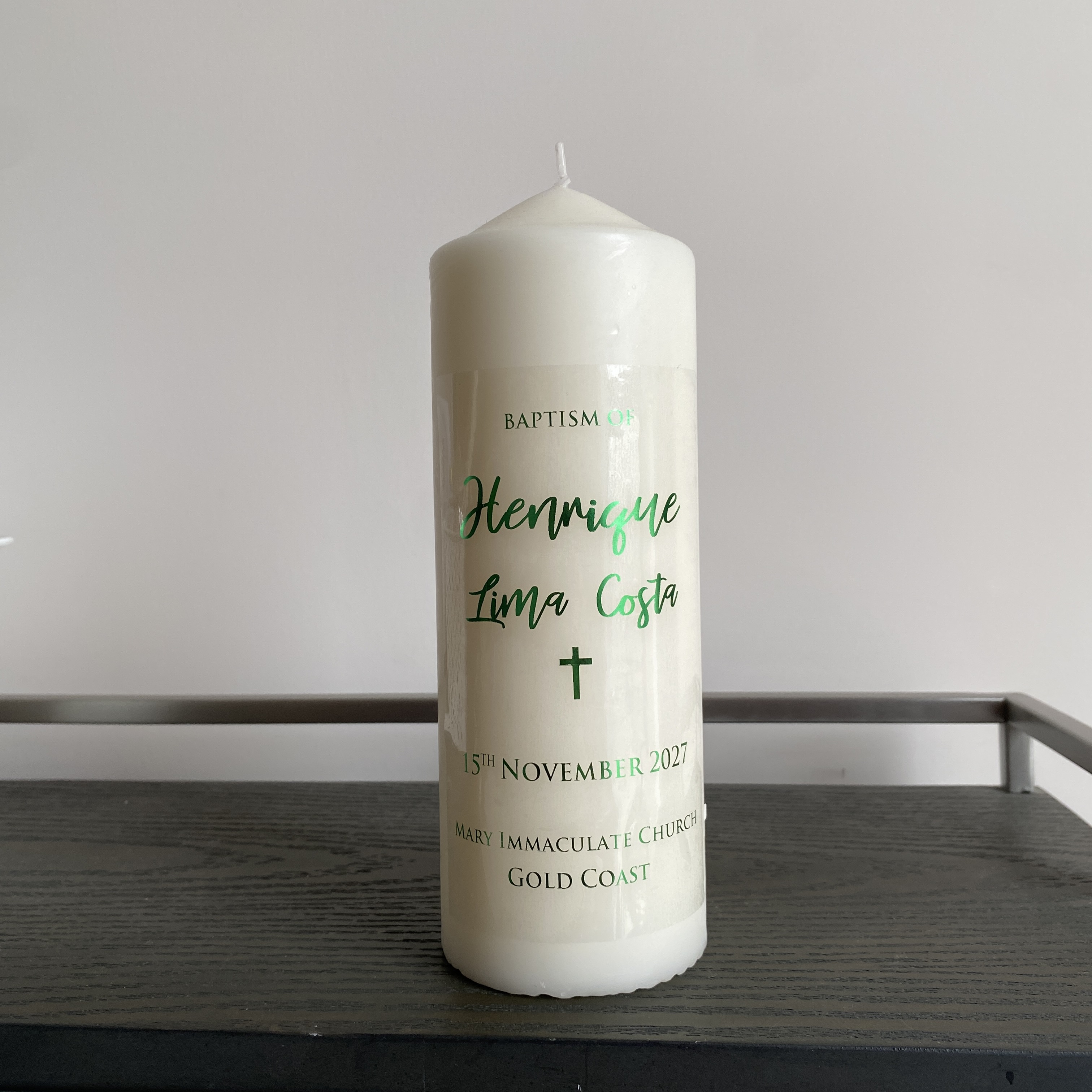 1, personalisiertes Hochzeitsk – Personalised Candle Label Bewertung und Preis