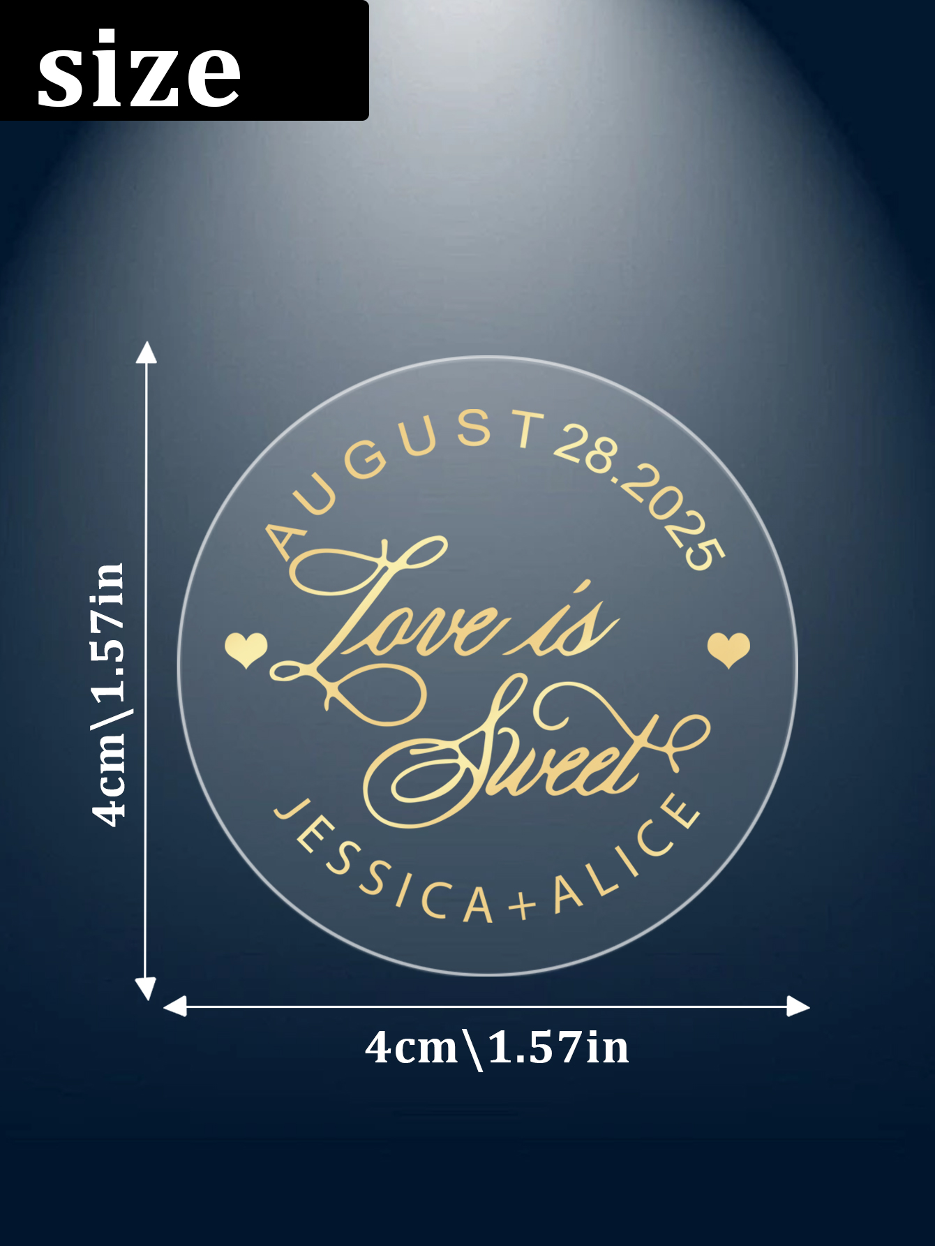 30–240 Stück runde, transparen – Personalised Candle Label Bewertung und Preis