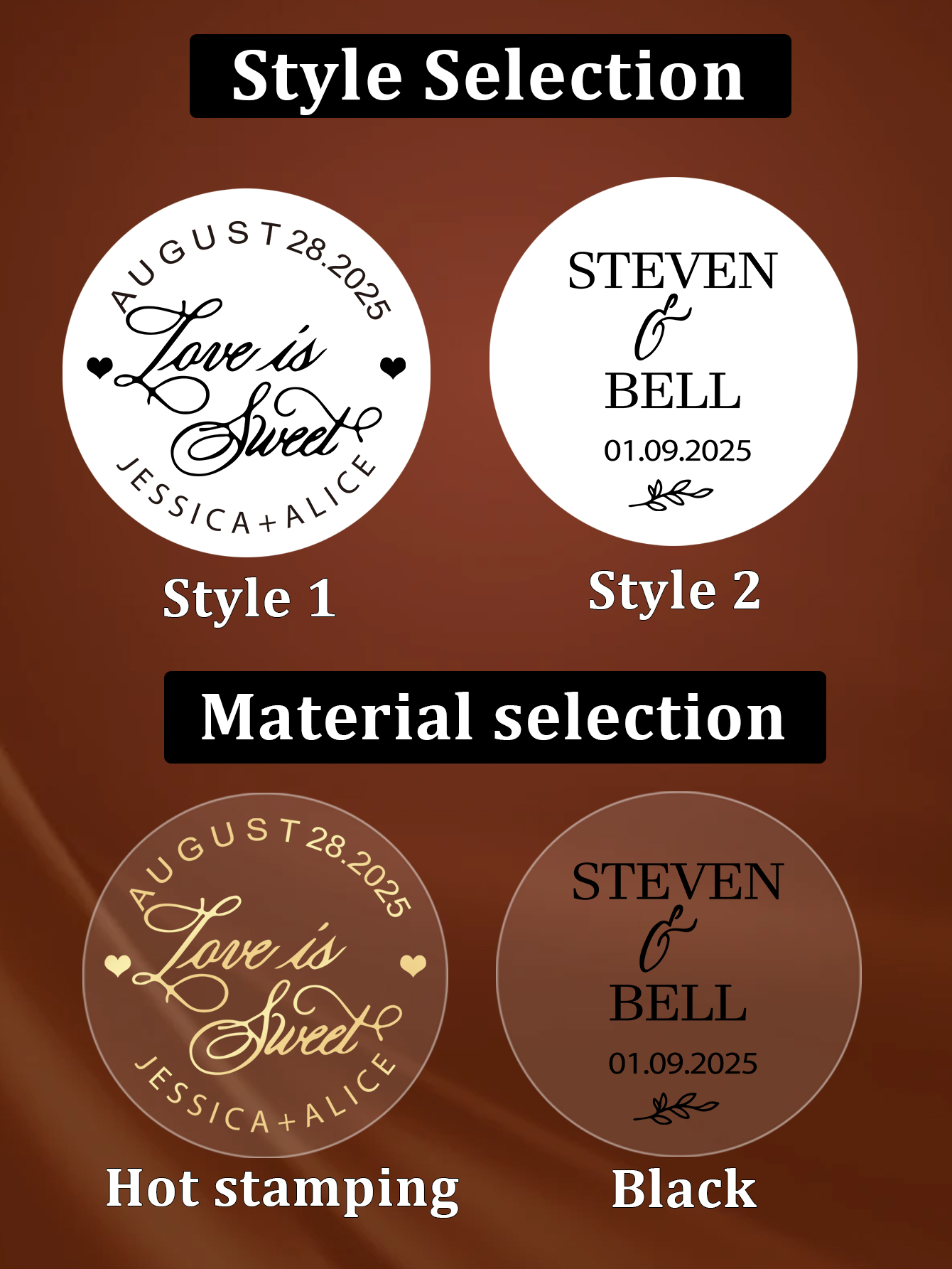 30–240 Stück runde, transparen – Personalised Candle Label Bewertung und Preis