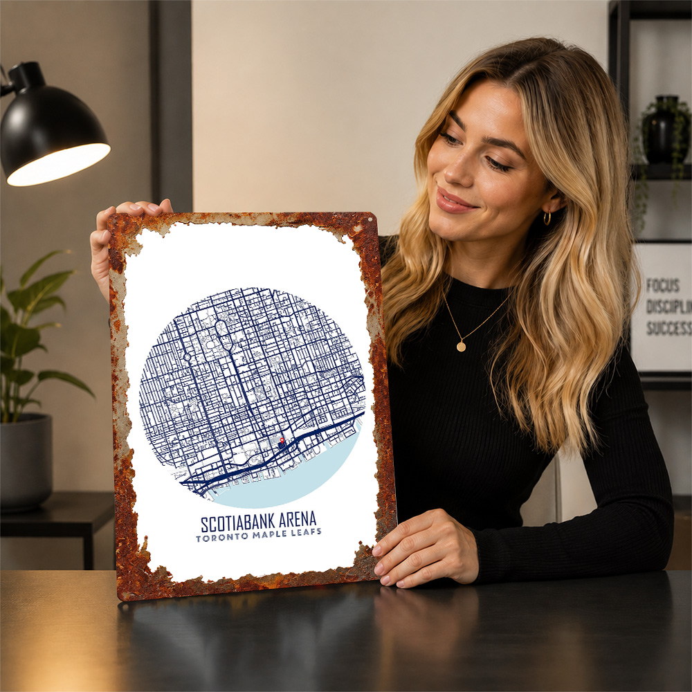 Scotiabank Arena Karte Metallp – Custom Map Poster Bewertung und Preis