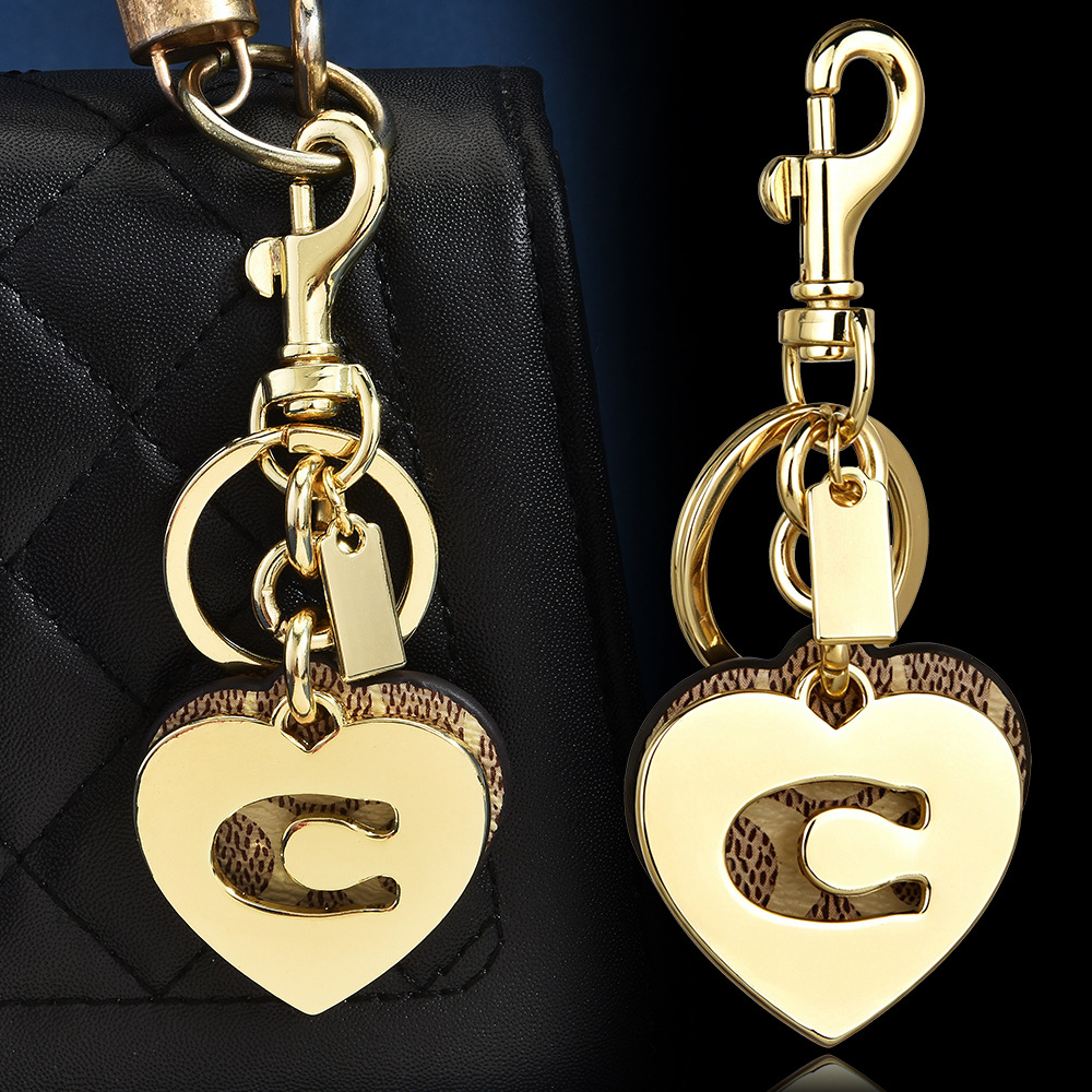 Monogramm-Herz-Blumen-Taschena – Monogram Keychain Leather Bewertung und Preis