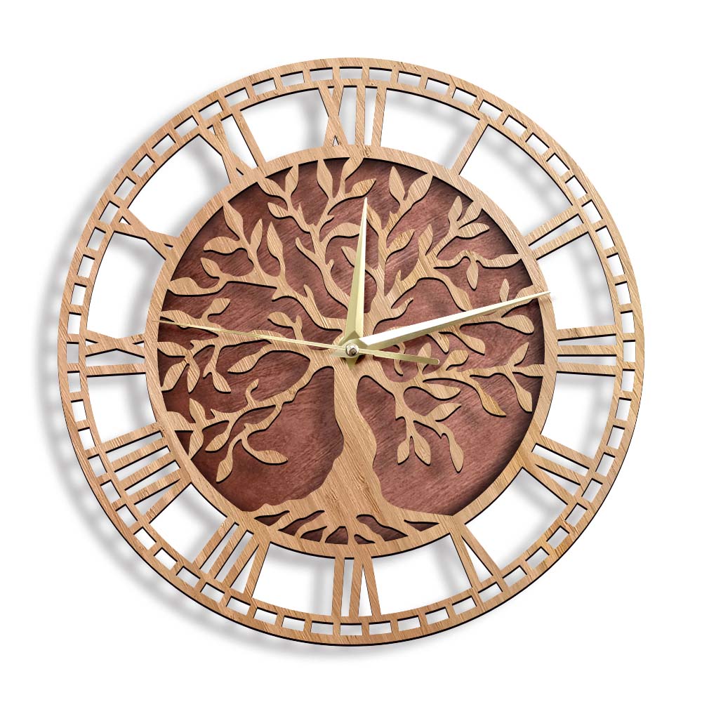 Baum des Lebens Holz-Wanduhr i – Family Tree Print Bewertung und Preis
