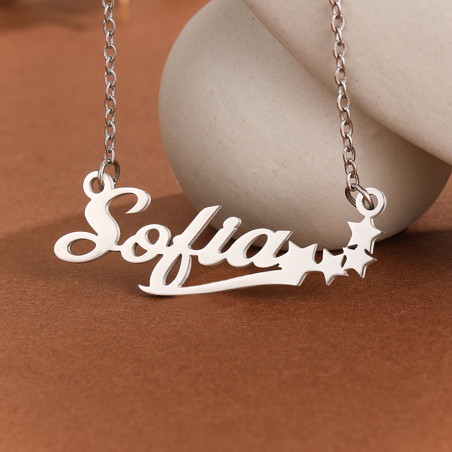 Edelstahl Stern Brief Anhänger – Name Necklace Custom Bewertung und Preis