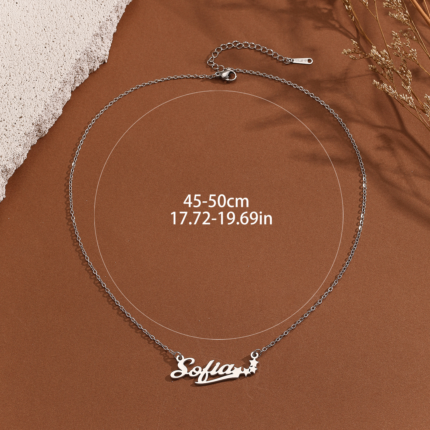 Edelstahl Stern Brief Anhänger – Name Necklace Custom Bewertung und Preis