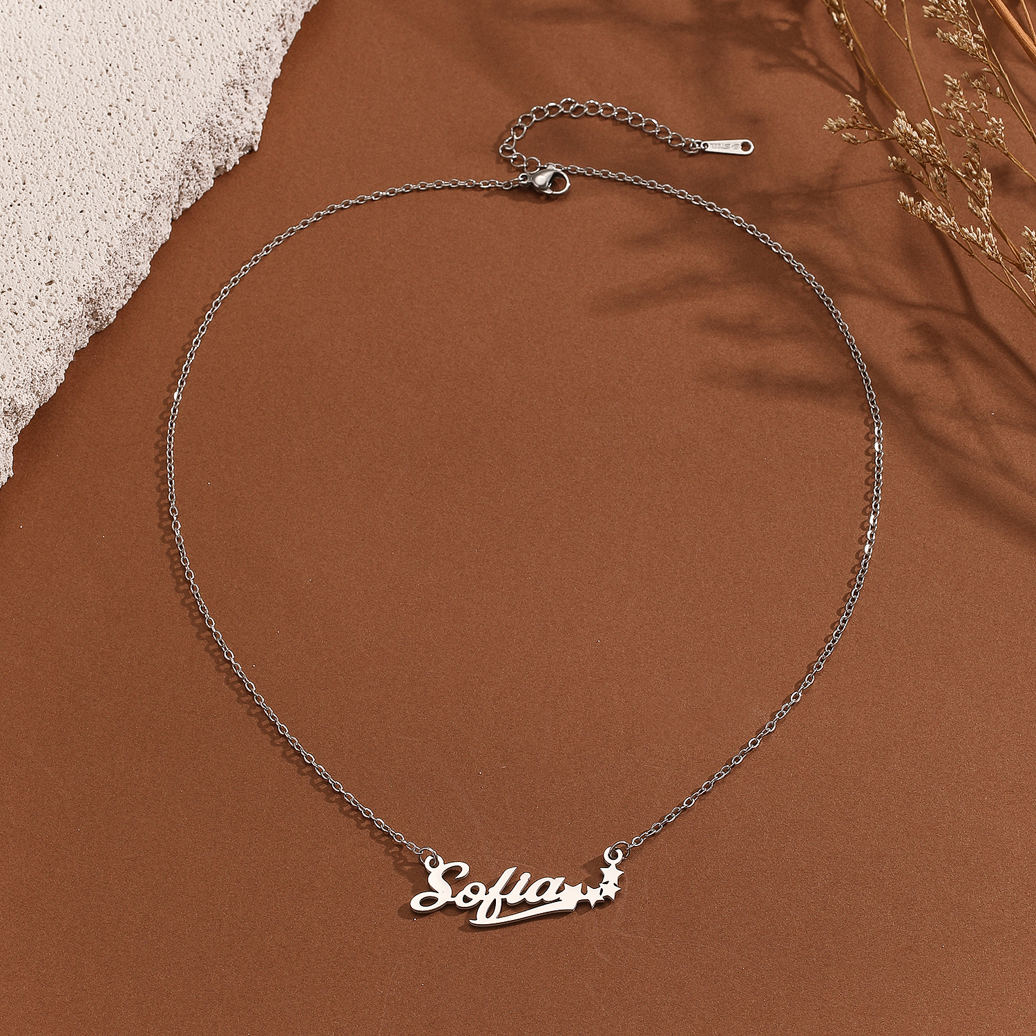 Edelstahl Stern Brief Anhänger – Name Necklace Custom Bewertung und Preis