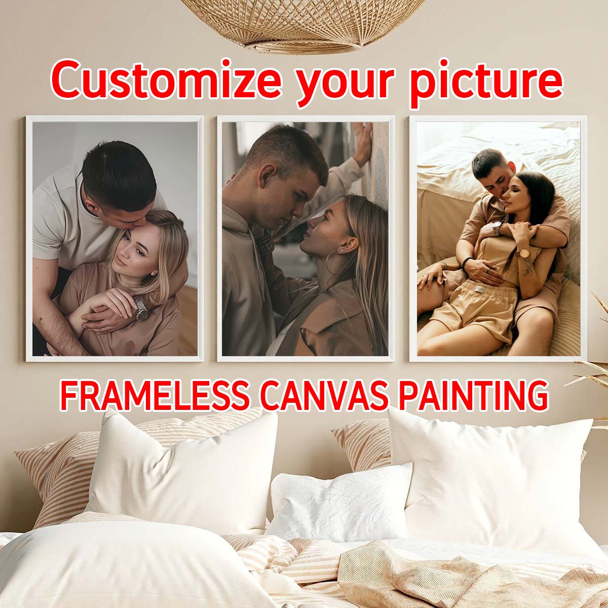 Triptychon - 2D-Foto-Holzrahme – Engraved Wood Frame Bewertung und Preis