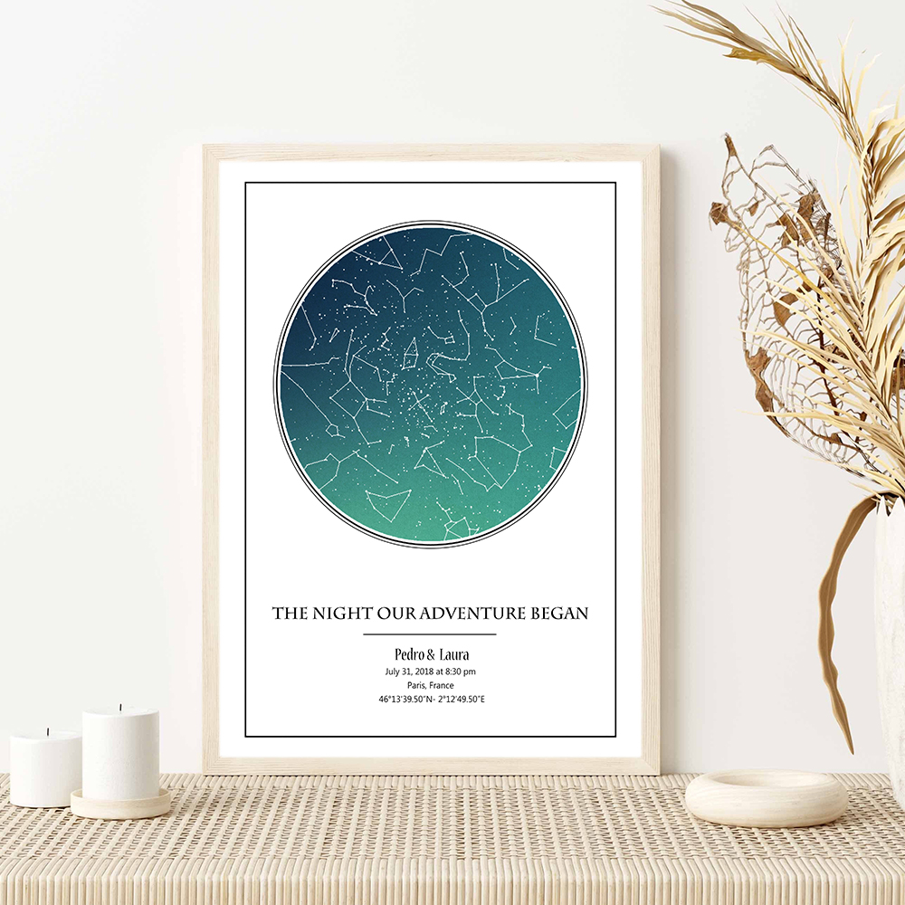 Personal isierte Stern karte P – Custom Star Map Bewertung und Preis