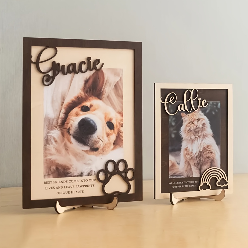 Anpassbarer Personalisierter H – Engraved Wood Frame Bewertung und Preis