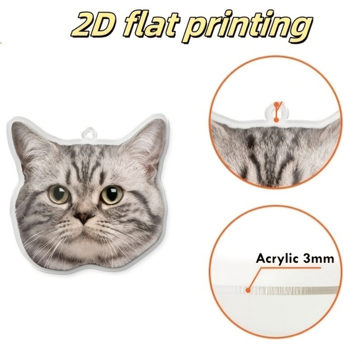 Personalisierter Foto-Schlüsse – Pet Portrait Custom Bewertung und Preis