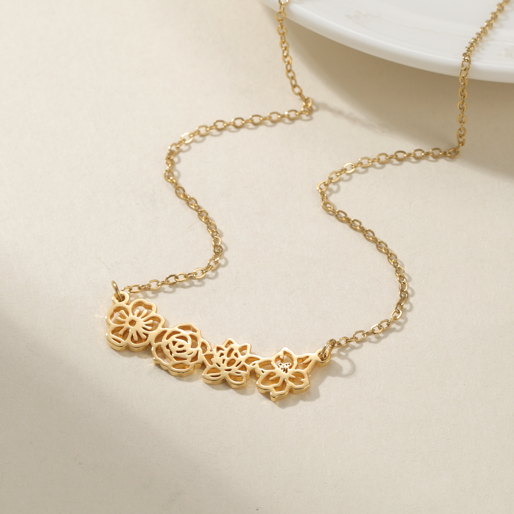 Personalisierte Halskette Maßg – Birth Flower Necklace Bewertung und Preis
