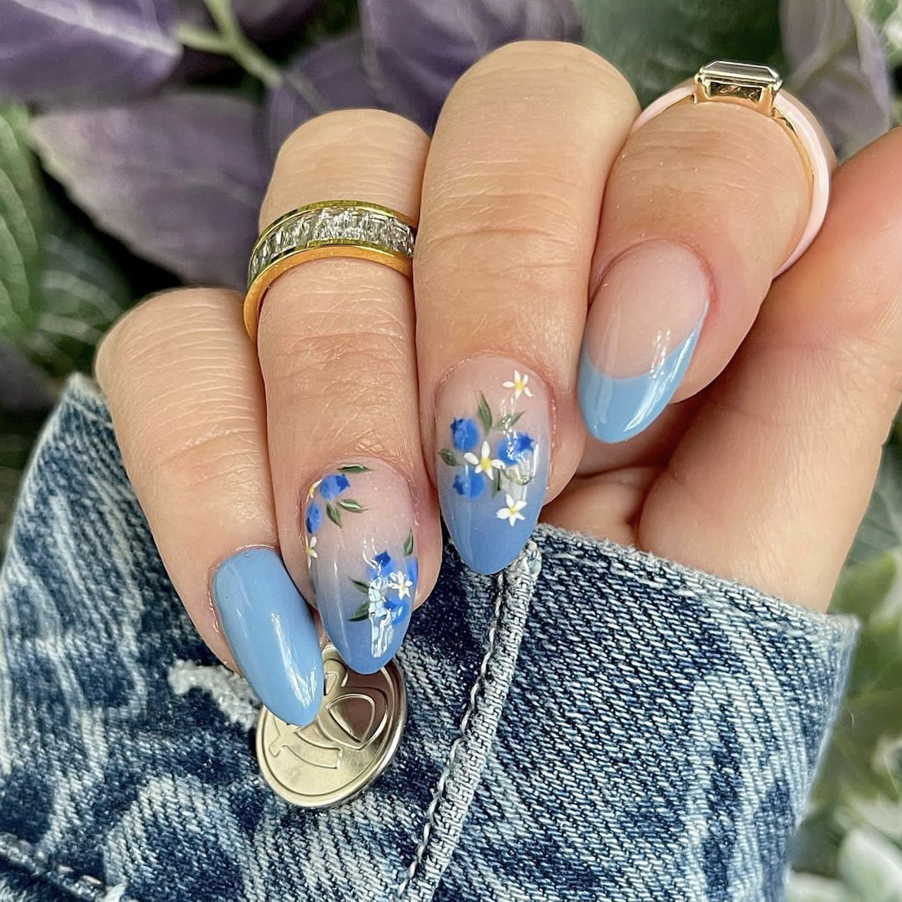 24 Stück einfache Mandel-Nägel – Pressed Flower Art Bewertung und Preis