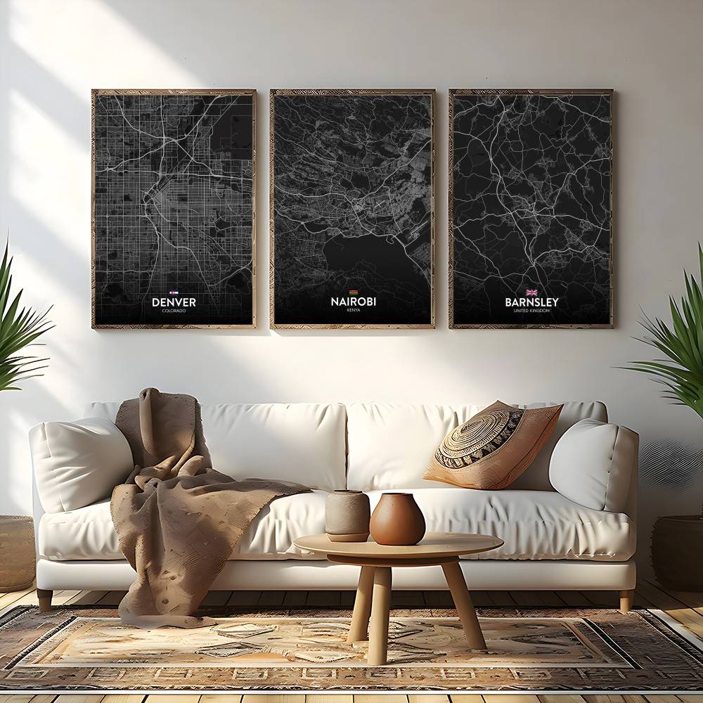 Paris London New York CUSTOM C – Custom Map Poster Bewertung und Preis