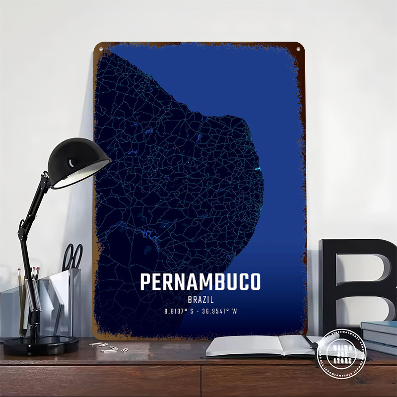 Pernambuco Midnight City Map M – Custom Map Poster Bewertung und Preis