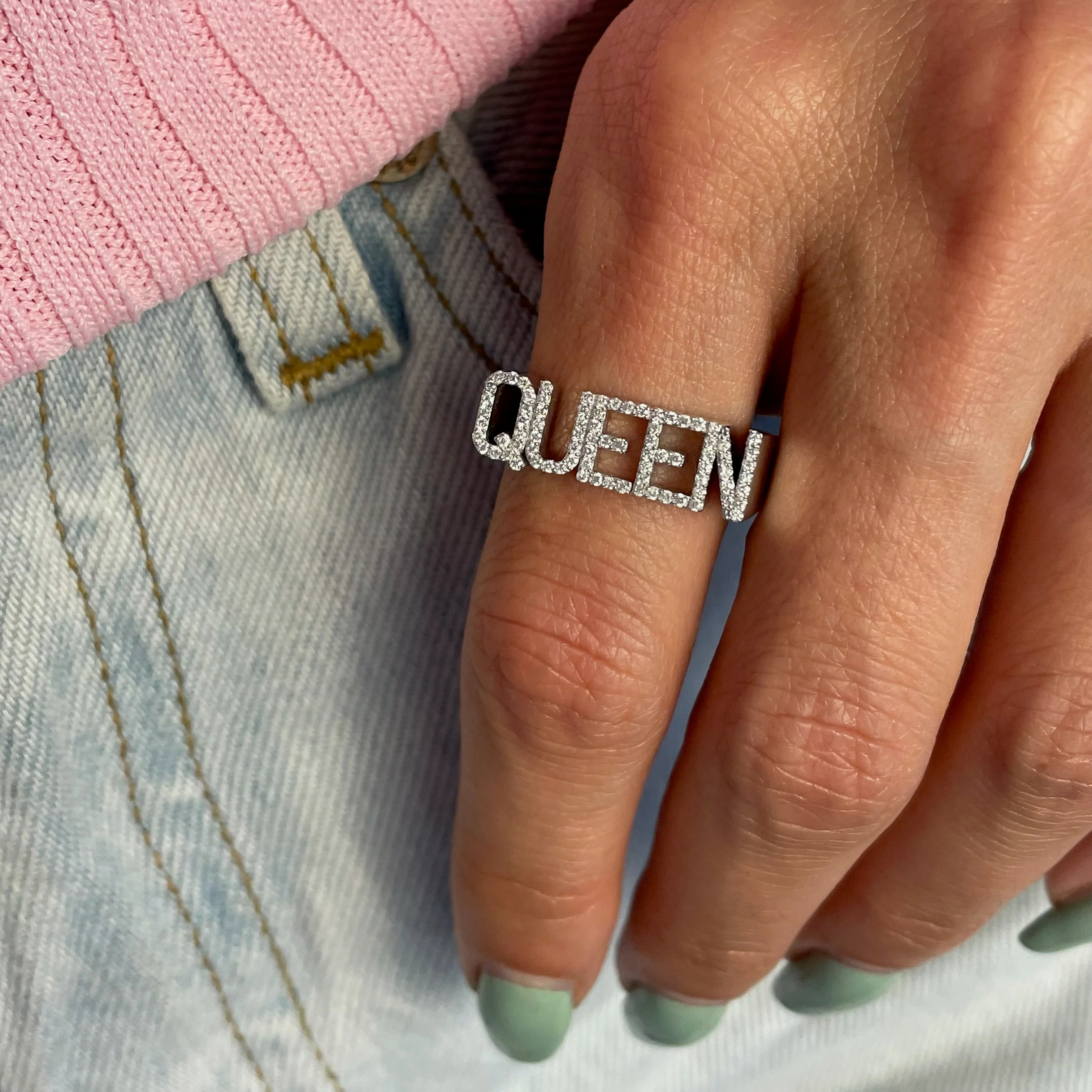 3D-Namensring, individueller D – Initial Ring Custom Bewertung und Preis