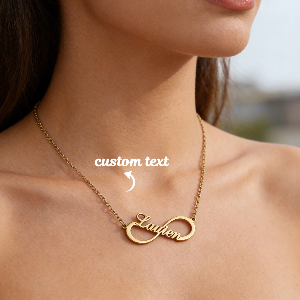 Personalisierte Infinity-Halsk – Name Necklace Custom Bewertung und Preis