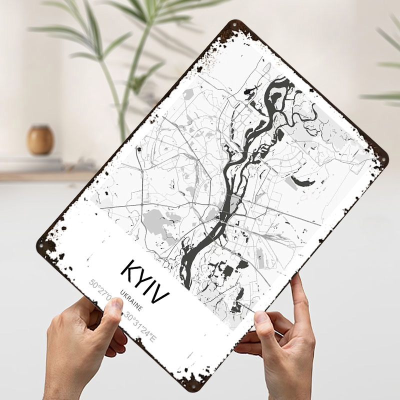 Kiew Stadtplan Gedrucktes Post – Custom Map Poster Bewertung und Preis