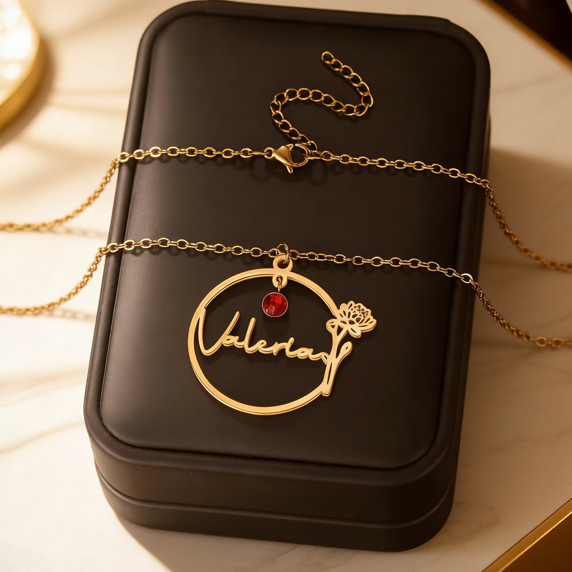 Haiyufly Personalisierte Namen – Birth Flower Necklace Bewertung und Preis