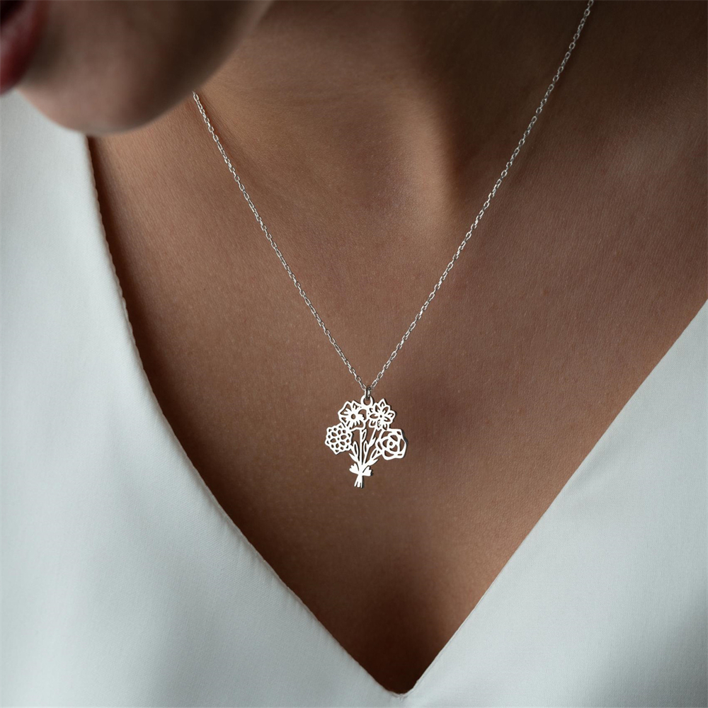 Personalisierte Geburt-Blumens – Birth Flower Necklace Bewertung und Preis