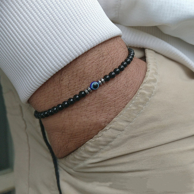 Trendy 4mm Obsidian Hämatit Na – Coordinates Bracelet Bewertung und Preis