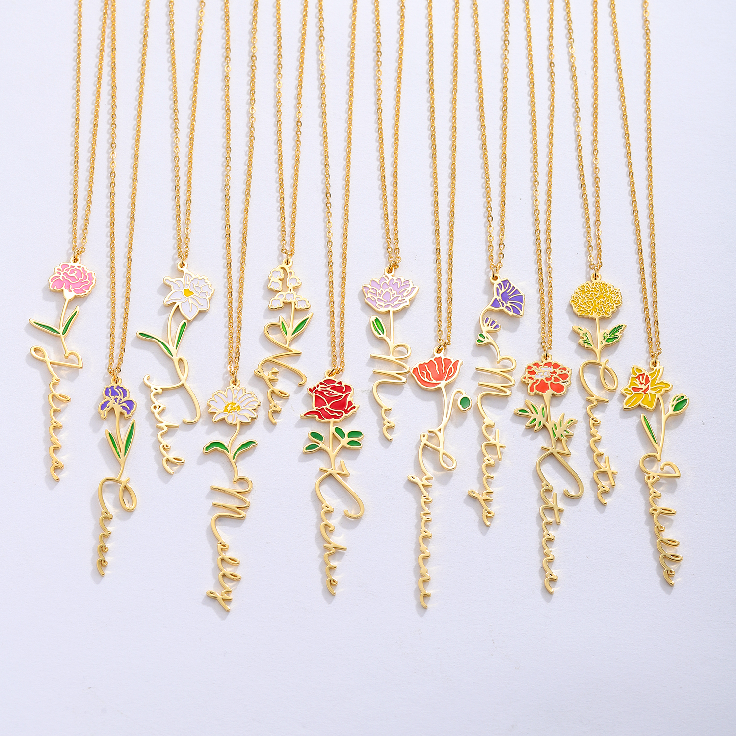 Personalisierte Namenskette mi – Birth Flower Necklace Bewertung und Preis
