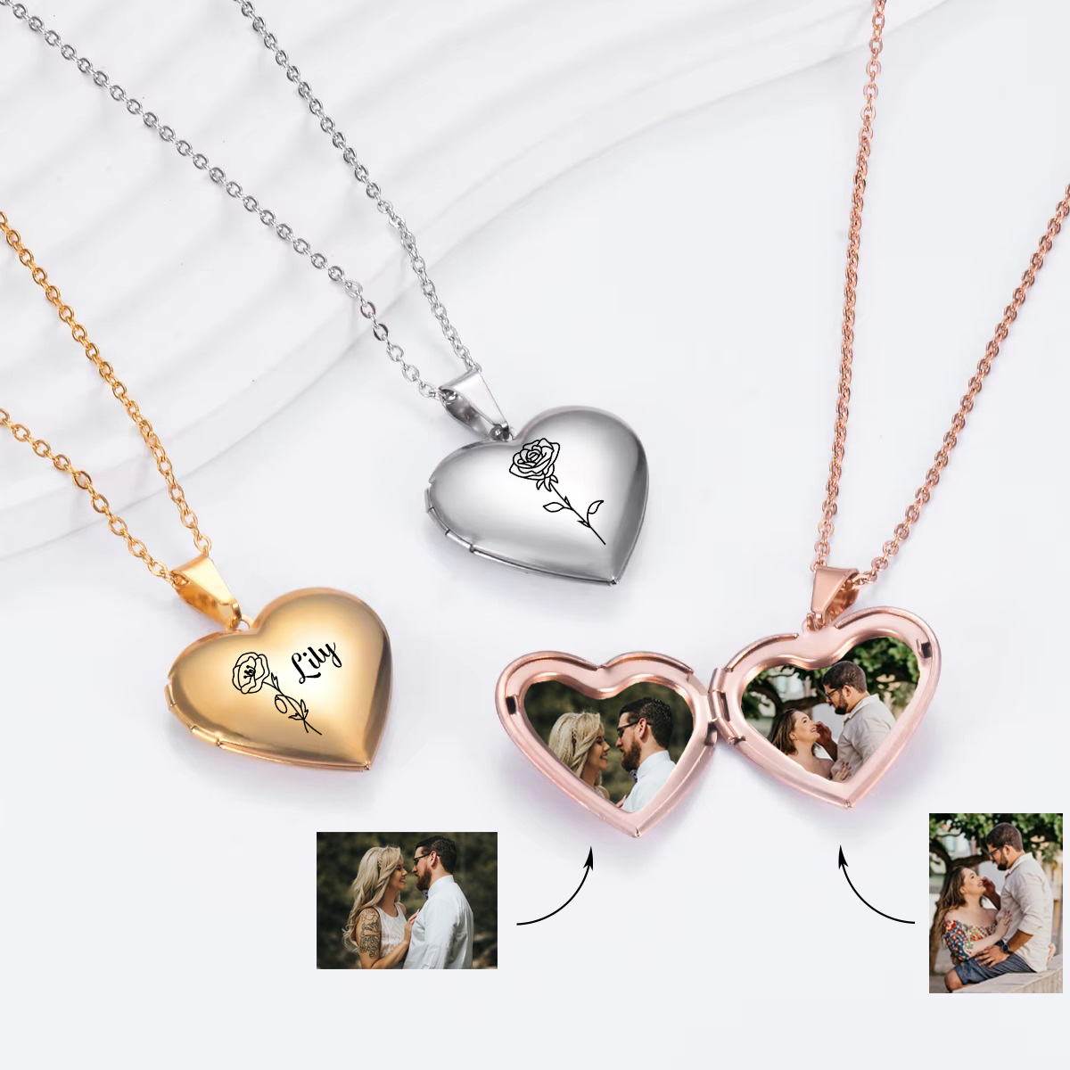Benutzerdefinierte personalisi – Birth Flower Necklace Bewertung und Preis