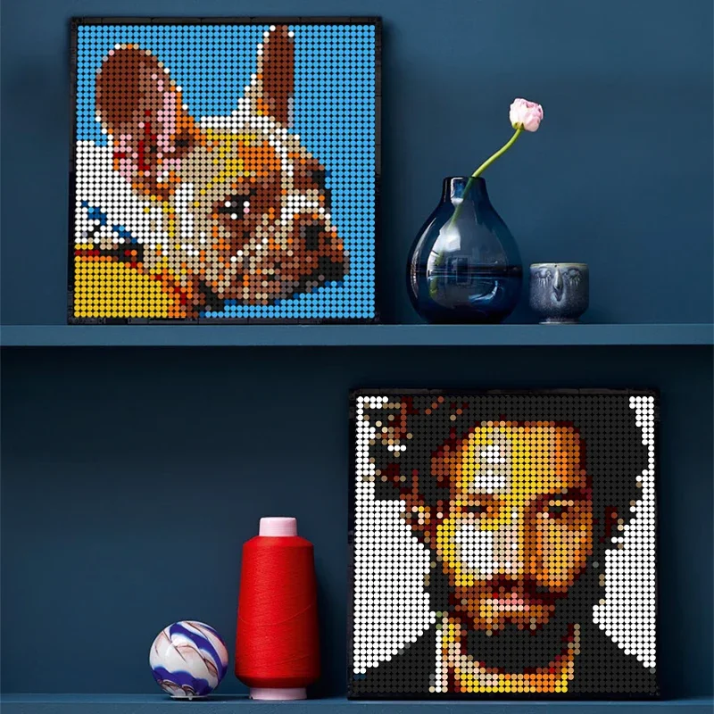 Pixel-Art Individuelles Foto P – Pet Portrait Custom Bewertung und Preis