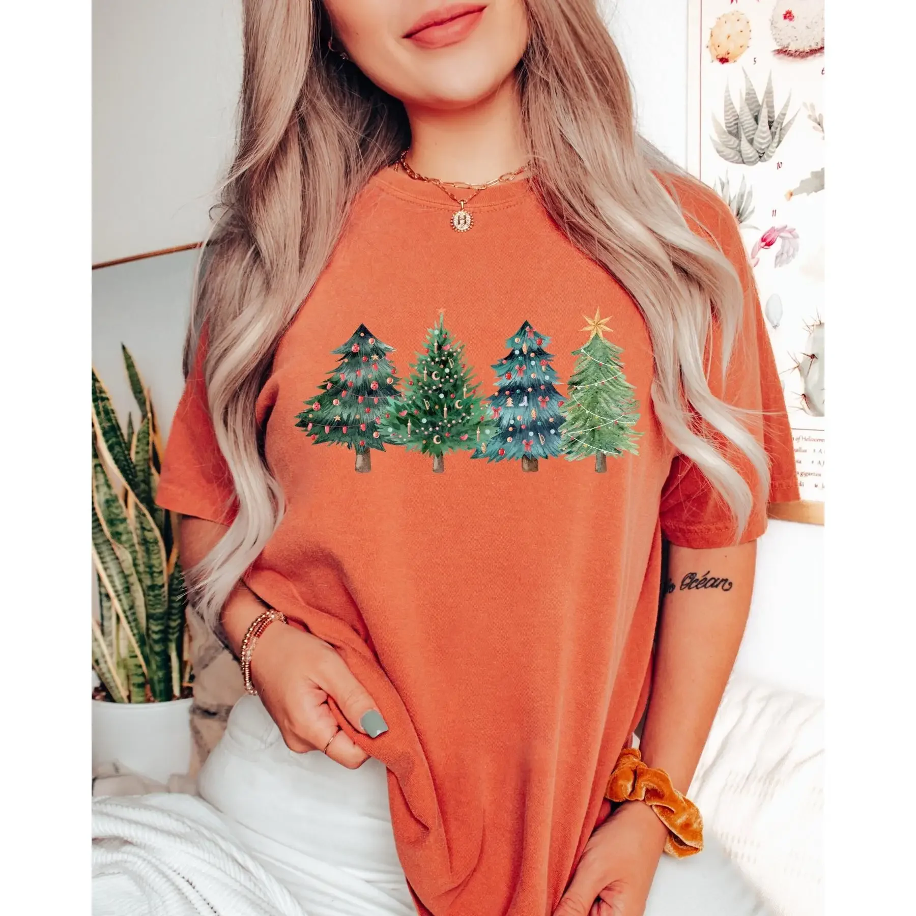 Weihnachtsbäume T-Shirt Weihna – Family Tree Print Bewertung und Preis