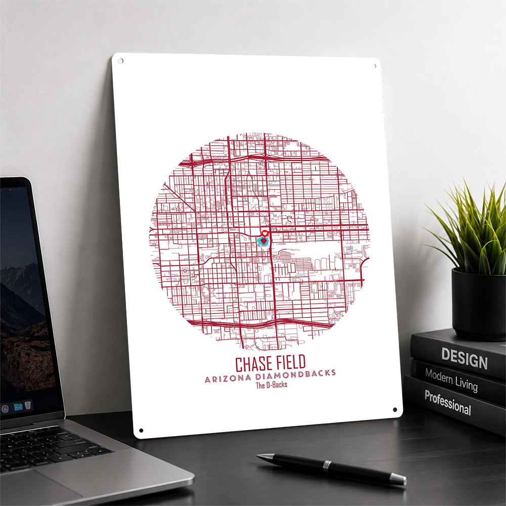 Chase Field Stadion-Karte Meta – Custom Map Poster Bewertung und Preis
