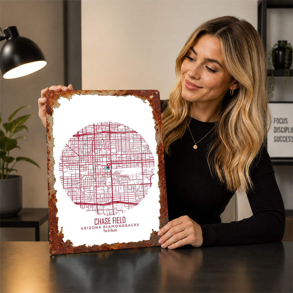 Chase Field Stadion-Karte Meta – Custom Map Poster Bewertung und Preis