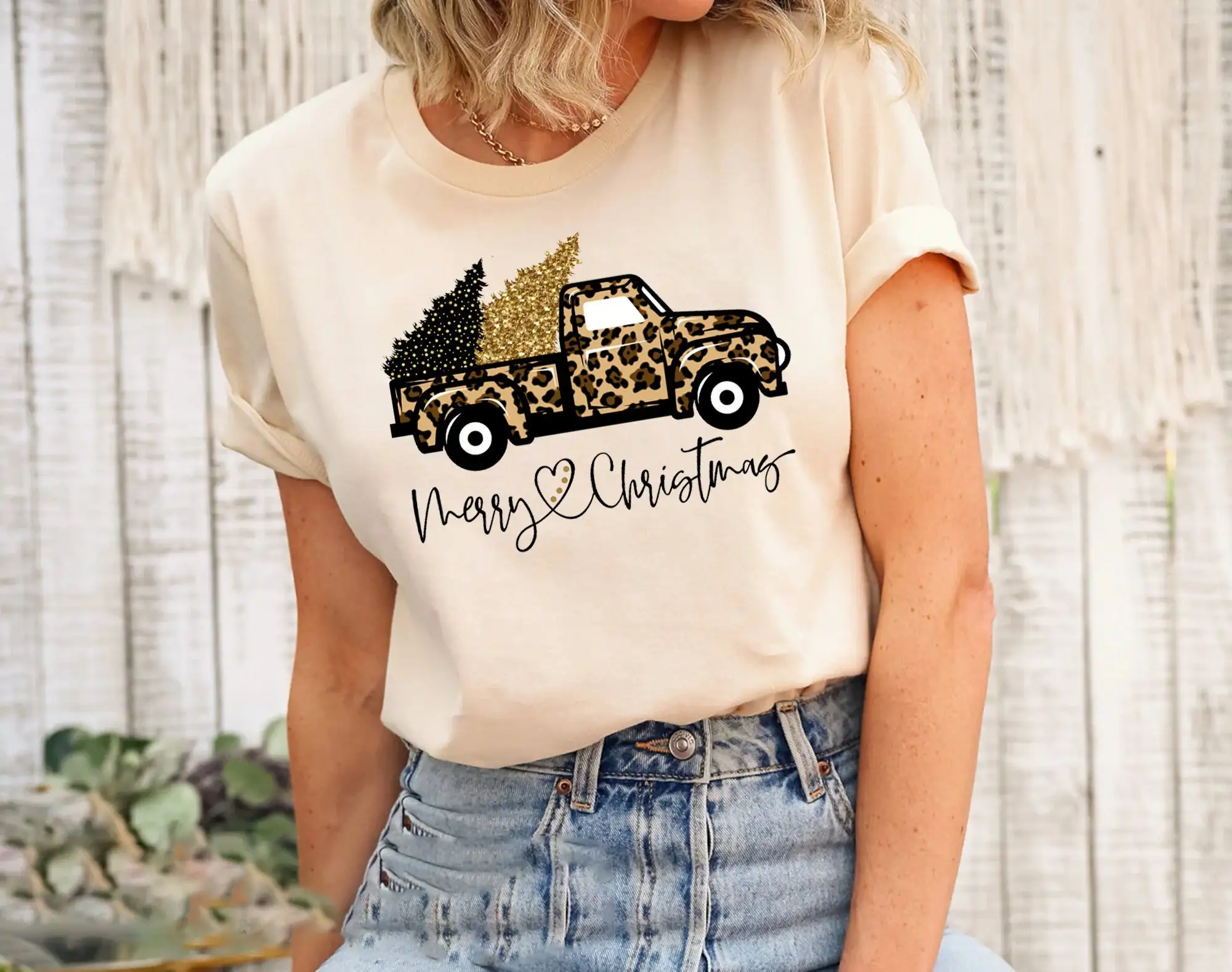 Weihnachts-Truck-T-Shirt mit L – Family Tree Print Bewertung und Preis